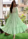SK 619 Rayon Long Anarkali Kurtis Catalog